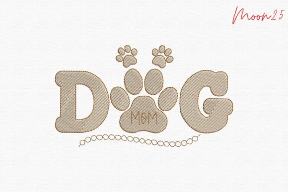 Adorable Dog Mom Paw for Custom Apparel