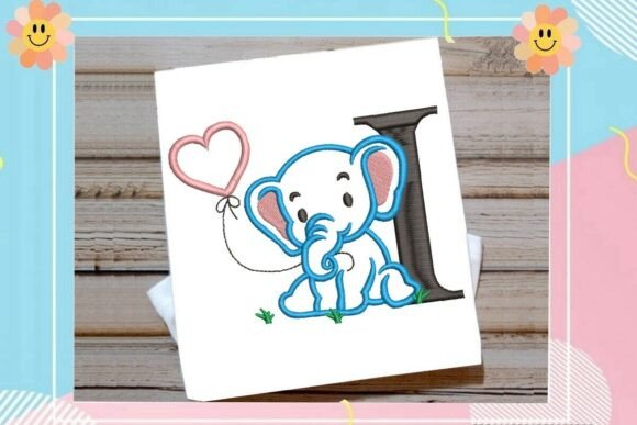 Charming I Letter Cute Elephant Decor Review