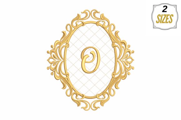 Charming Letter O in a Beautiful Frame