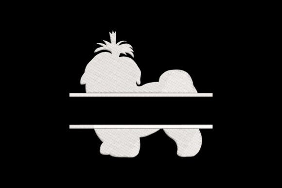 Charming Shih Tzu Monogram for Holiday Projects