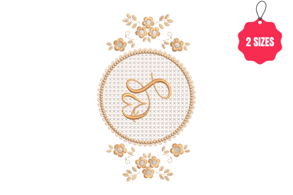 Elegant Letter S in a Beautiful Frame