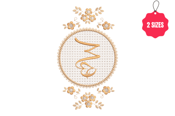 Elegant Letter W in a Beautiful Frame