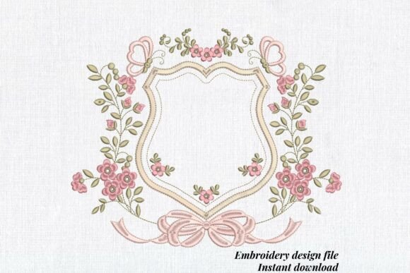 Floral Wedding Frame: A Delicate Holiday Embellishment
