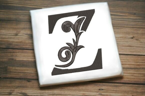 Flourished Leaf Monogram Z: A Design Review