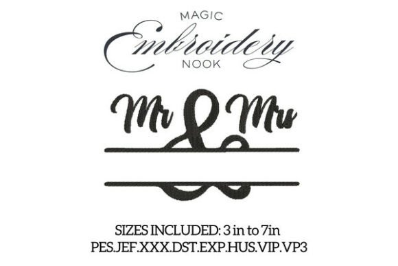 Mr Mrs Script Split Monogram: A Boutique Design Review