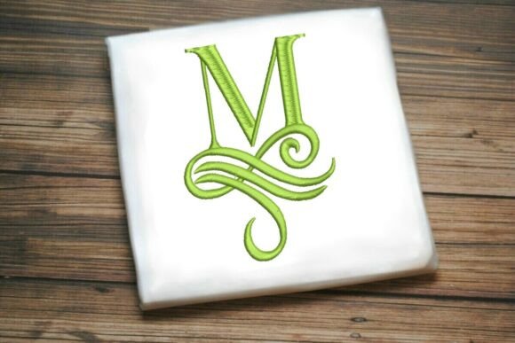 Oceanic Flourish Monogram M: Coastal Elegance