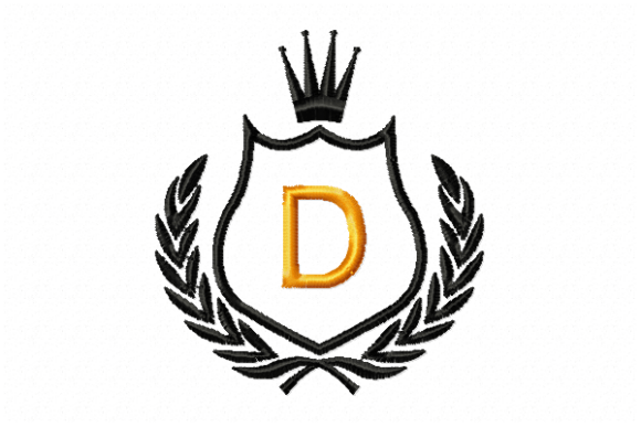 Royal Crest Letter D: A Touch of Elegance for Holiday Gifts