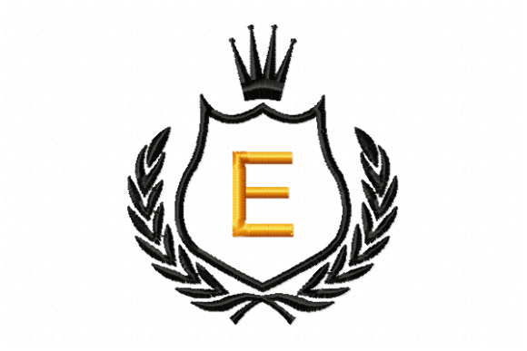 Royal Crest Letter E: A Touch of Elegance