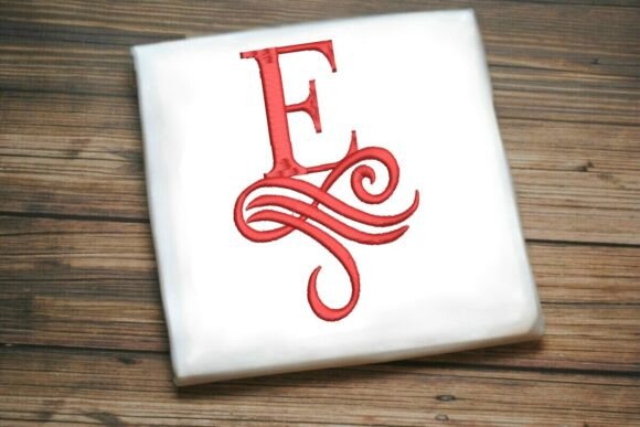 Timeless Coastal Grace with Oceanic Flourish Monogram E